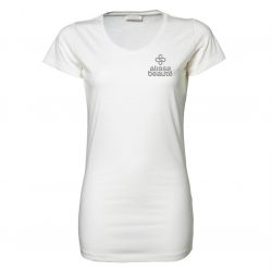 Elegant t-shirt met Alissa Beauté logo - grijs of wit - Afbeelding 2