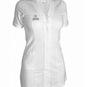 Uniform met logo Alissa Beauté - wit