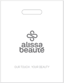 Plastic tas met Alissa Beauté logo