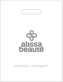 Alissa Beauté - Plastic tas met AB logo | klein