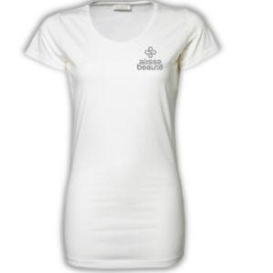 Alissa Beauté - T-shirt met AB logo - wit